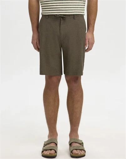 Selected - SLHRegular Brody Linen Shorts - Forest Night